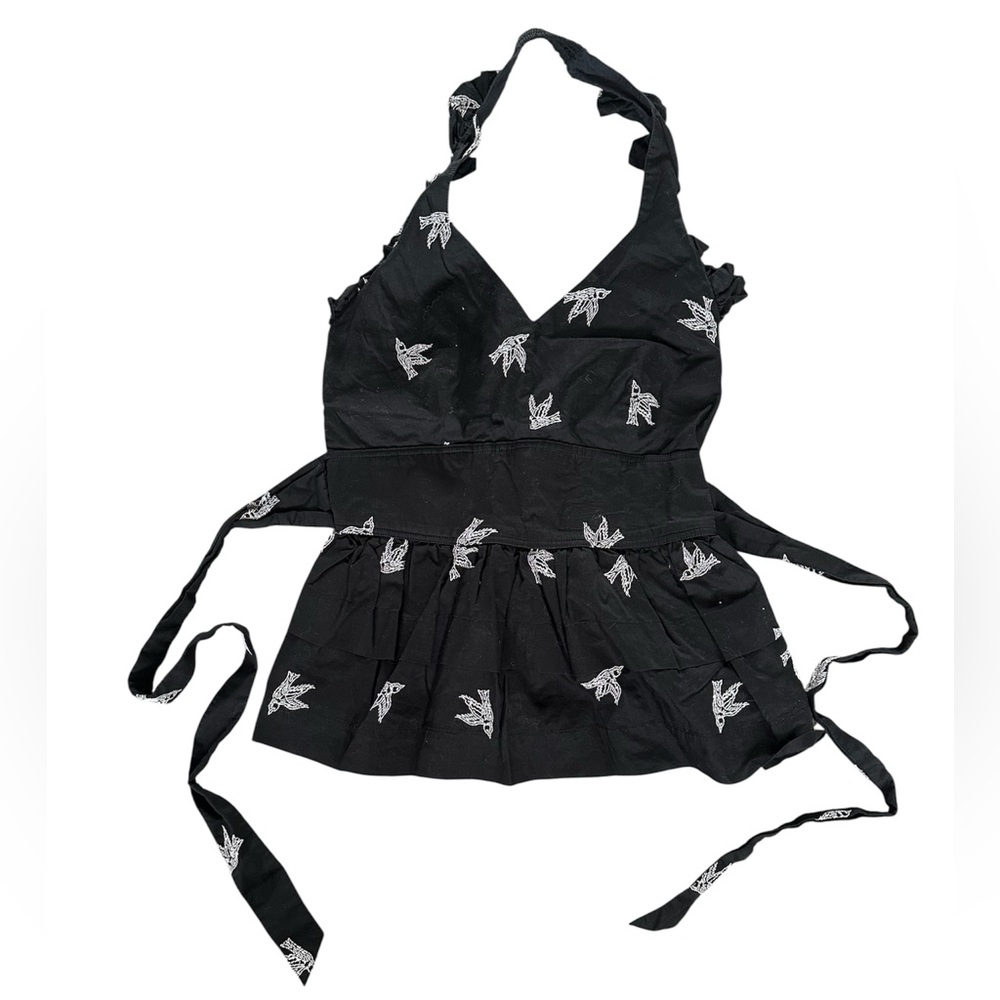 Anthropologie | Girls from Savoy | Black Top | Size 6